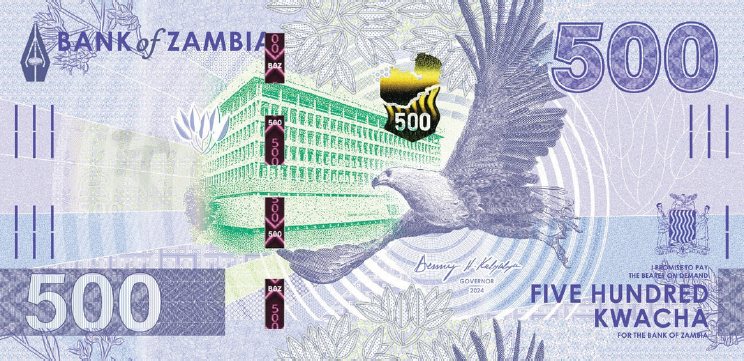(593) ** PNew (PN67) Zambia - 500 Kwacha (2024(2025))